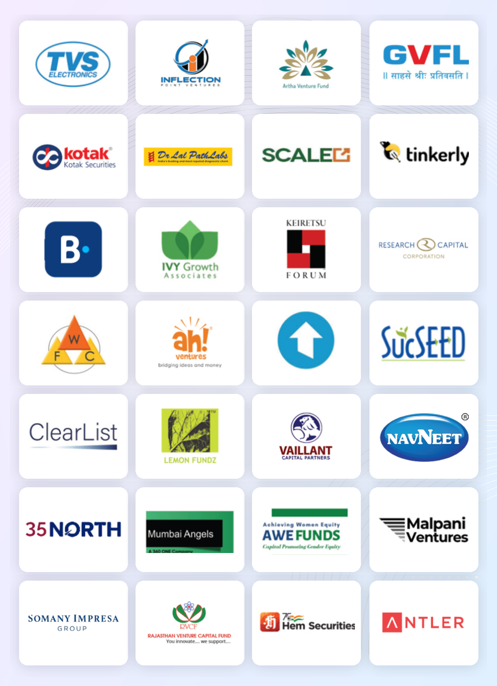 AIF investor and partner logo collage