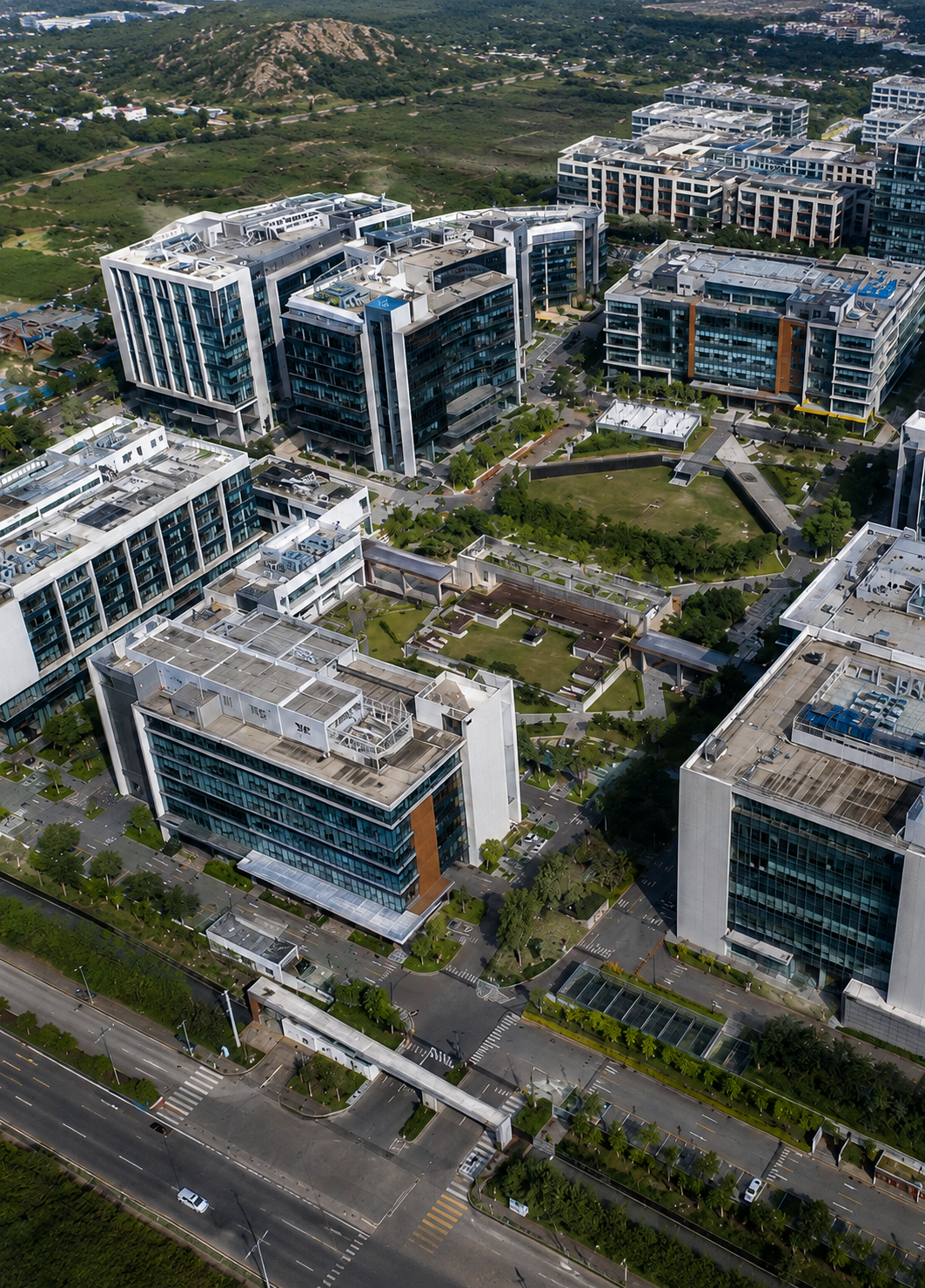 Cyber Park Jodhpur aerial view