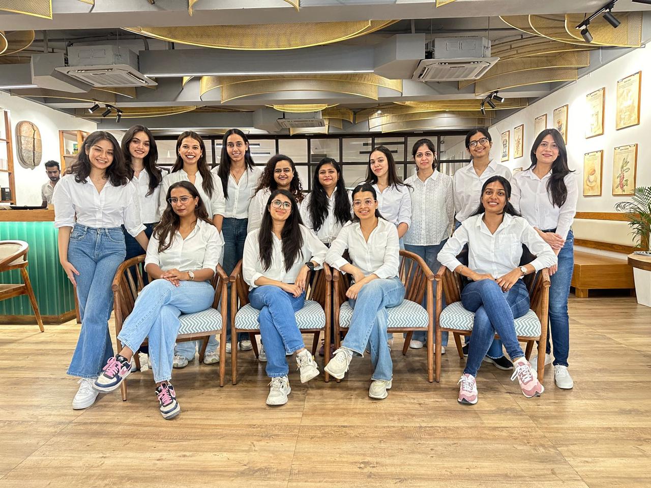 Women founders and team members at MCats event